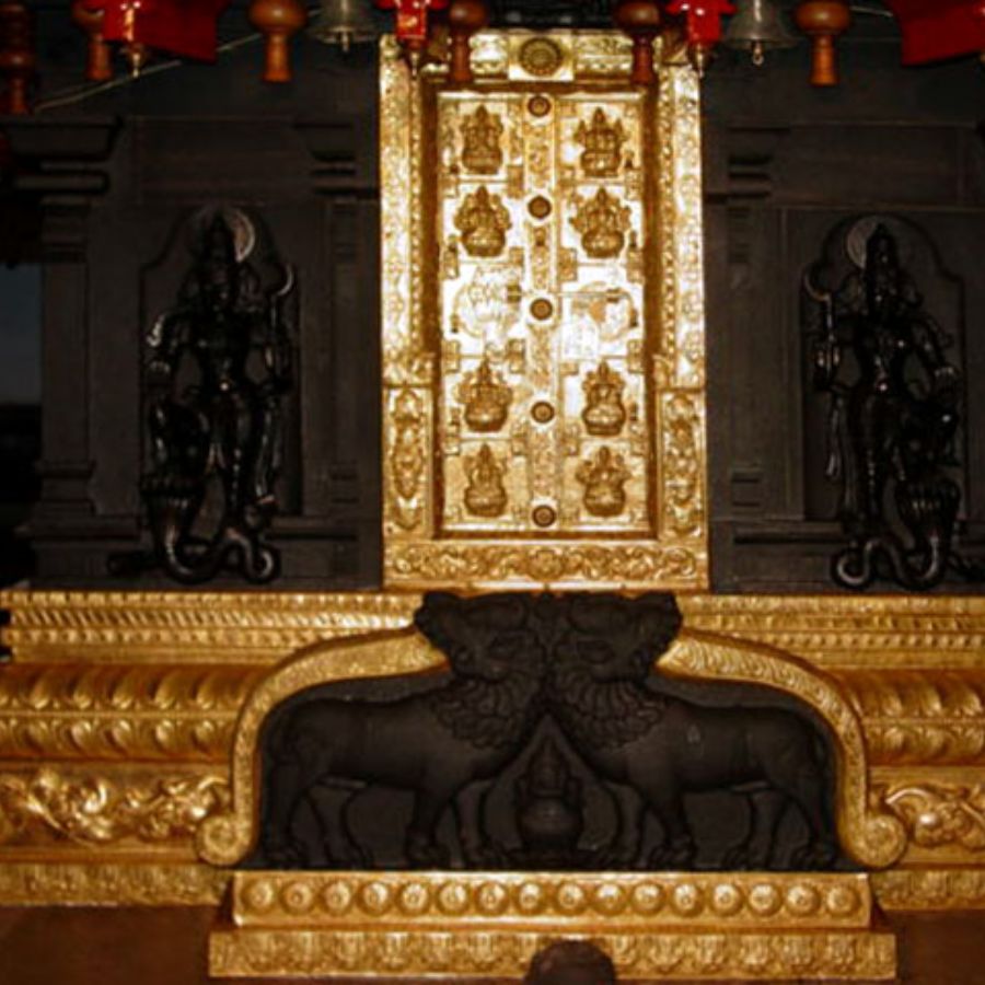 Temple Door<br>Kurumbabhagavathy Temple